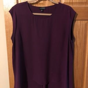 Deep plum top from The Limited